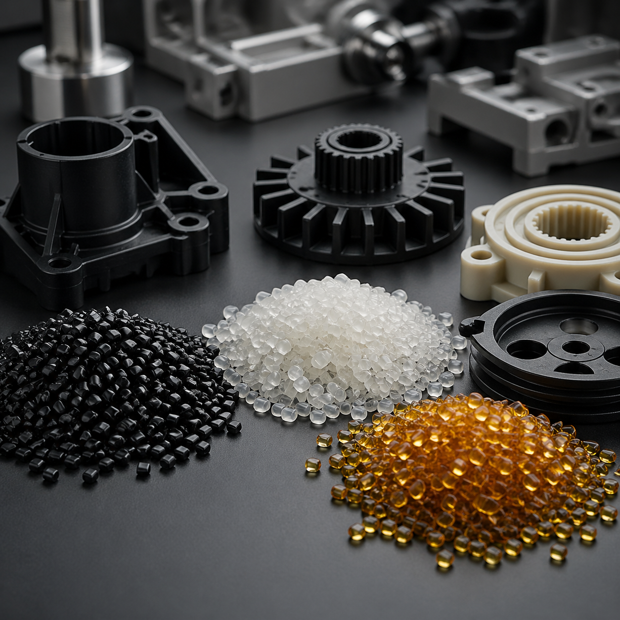 Engineering plastic pellets